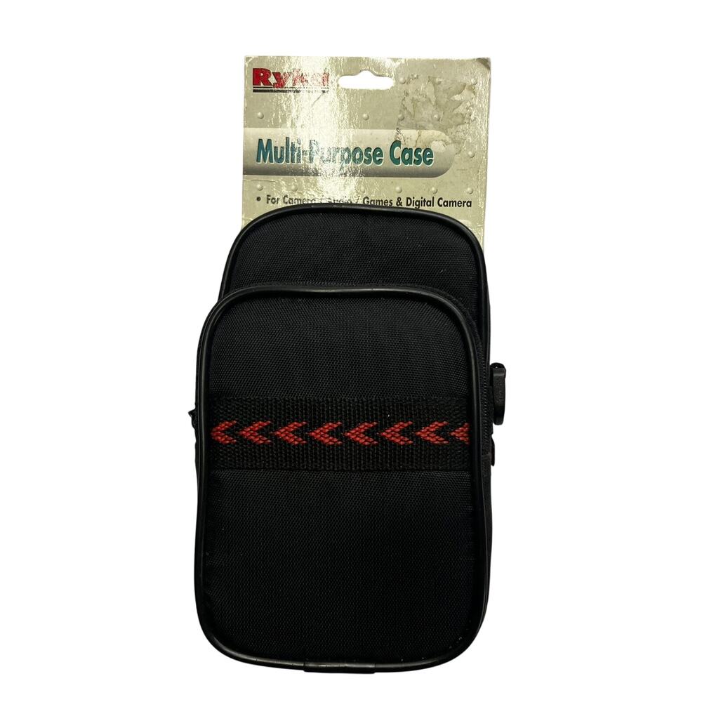Ryka Multipurpose Case Camera Electronics NWT Black Nylon Carry Bag w/Belt Loop